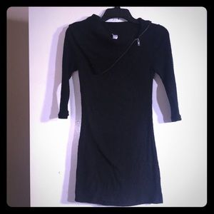 Long sleeve black dress